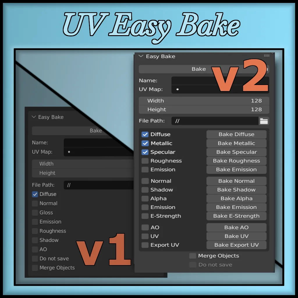 GitHub - leukbaars/EasyBake: Texture baking UI for Blender